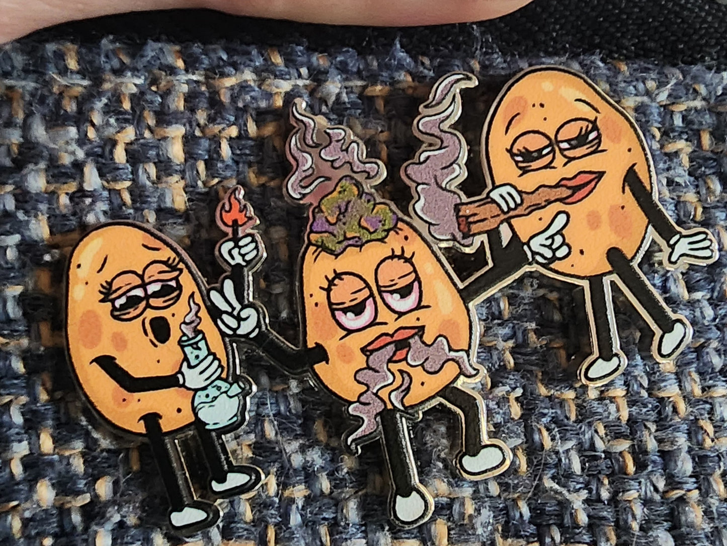 Smoking Baked Potato Pins